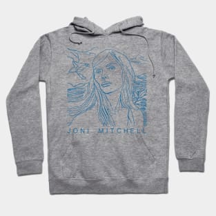 Joni Mitchell • Minimal Style Fan Art Design Hoodie